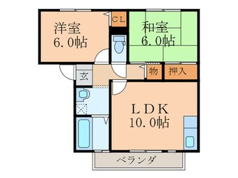 間取図 シサーラ　Ｂ棟