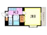 リファレンス嵐山口 1Kの間取り