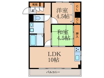 間取図 コーポ公栄