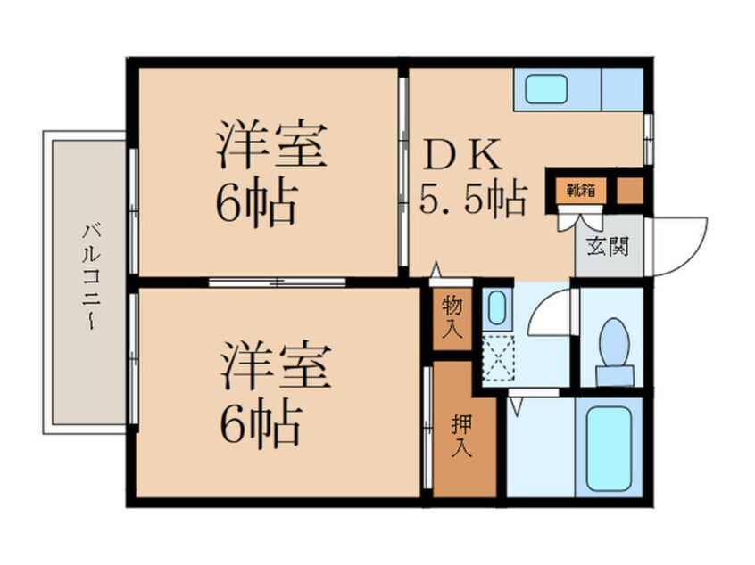 間取図 サンライフローゼ