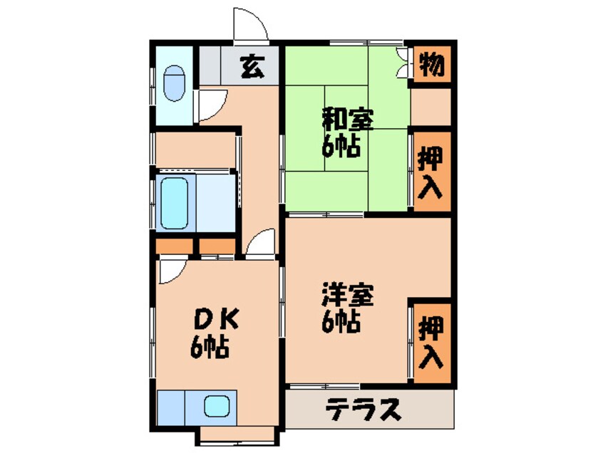 間取図 山崎荘Ｂ