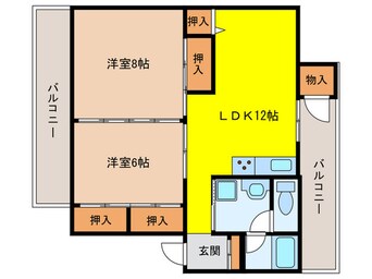 間取図 パークサイド長丘