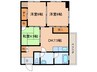稲生ビル 3DKの間取り