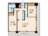 CPタワー 2LDKの間取り