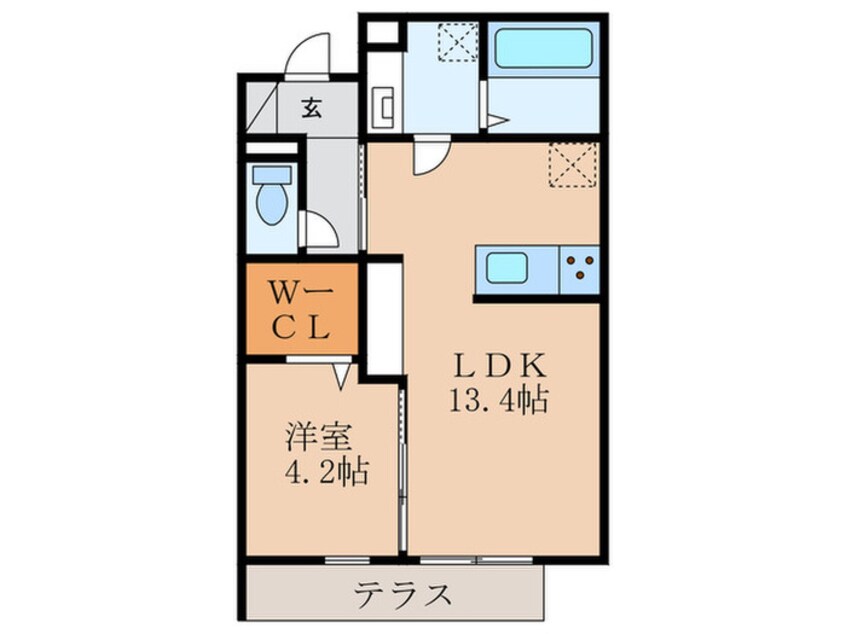 間取図 モンテベール南風