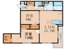 モンテベール南風 2LDKの間取り