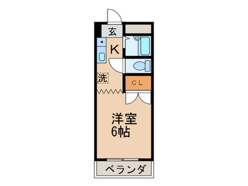 間取図 ロイヤルハイツ折尾Ⅱ号館