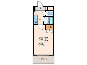 間取図 ロイヤルハイツ折尾Ⅱ号館