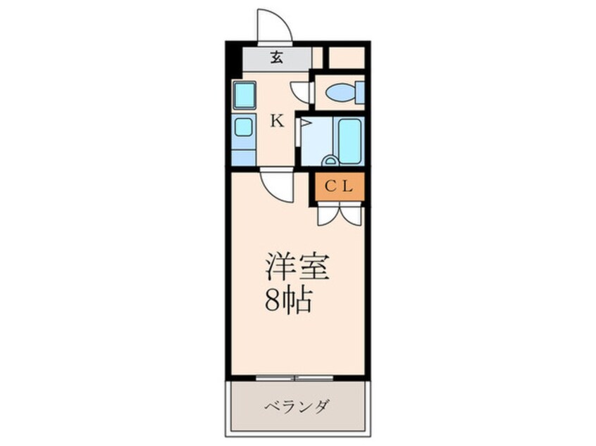 間取図 ロイヤルハイツ折尾Ⅰ号館