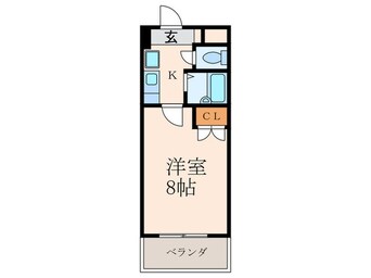 間取図 ロイヤルハイツ折尾Ⅰ号館
