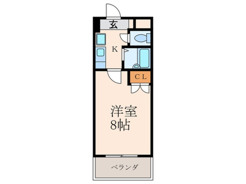 間取図 ロイヤルハイツ折尾Ⅰ号館