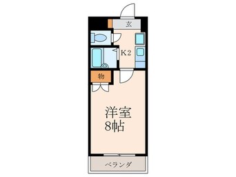 間取図 ロイヤルハイツ折尾Ⅰ号館