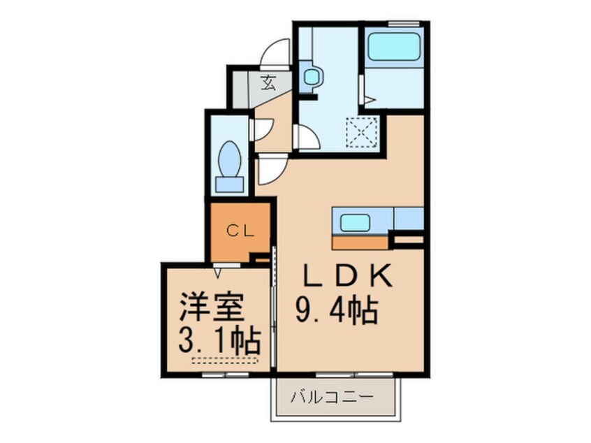 間取図 プレステージ二島Ｂ棟