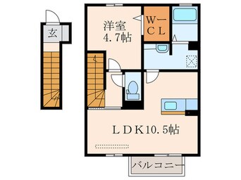 間取図 プレステージ二島Ｂ棟