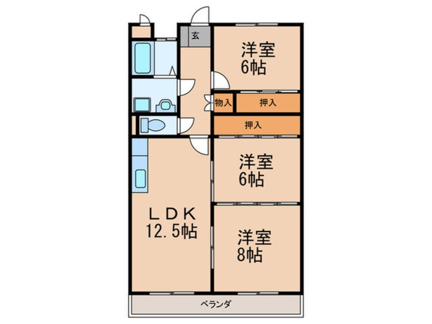 間取図 ビューラーＨＩＲＯ３７