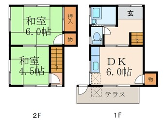 間取図 岩田様貸家