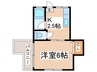 Casamento Sansiro 1Kの間取り