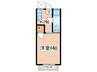 ヒルズ二日市 1Kの間取り