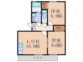 間取図 エトワ－ル嵐山