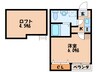 ＤＲＥＡＭ　ＳＴＡＧＥ　Ｎ２ 1Kの間取り