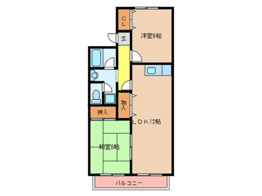 間取図 セジュールたまき