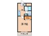 エスポアール青山西 1Kの間取り