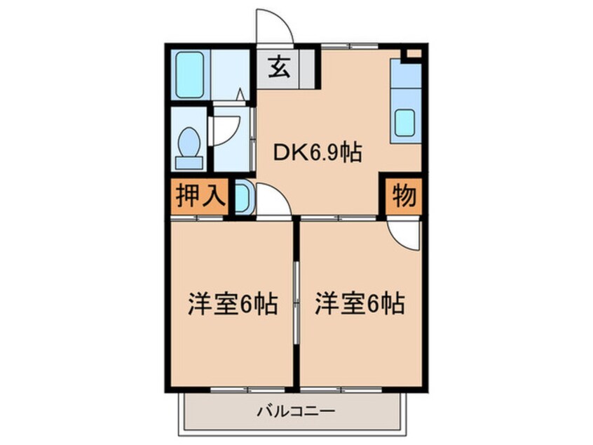 間取図 スカイハイツ木屋瀬