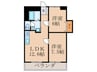 龍宝グリーンハイツ 2LDKの間取り