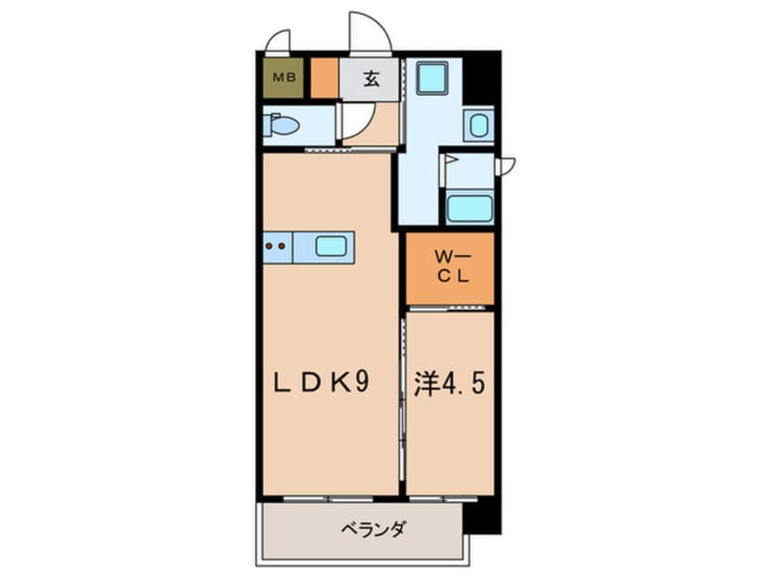 間取図 キャトルセゾン中井