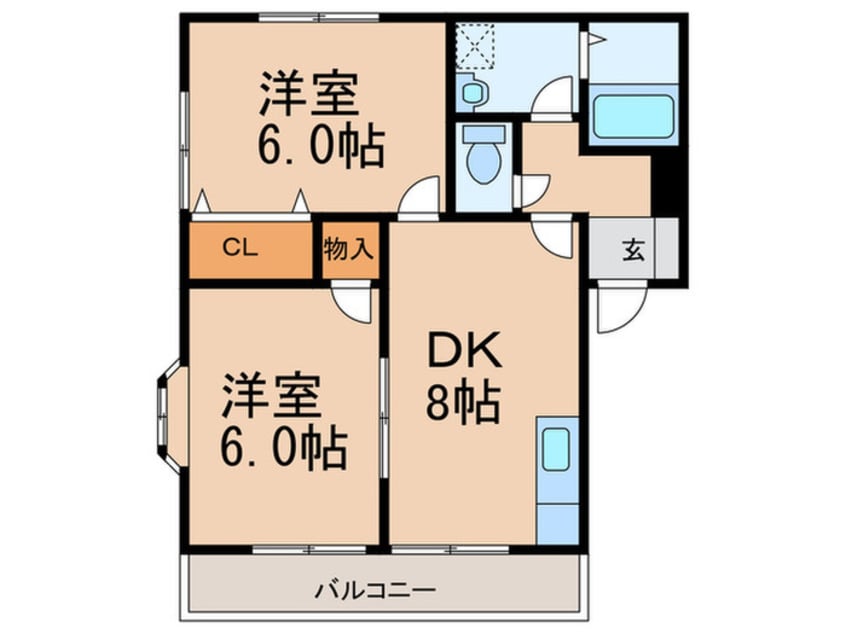 間取図 レイクタウン坪見Ａ棟