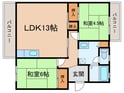 直方ｃｏｍｏｄｏの間取図