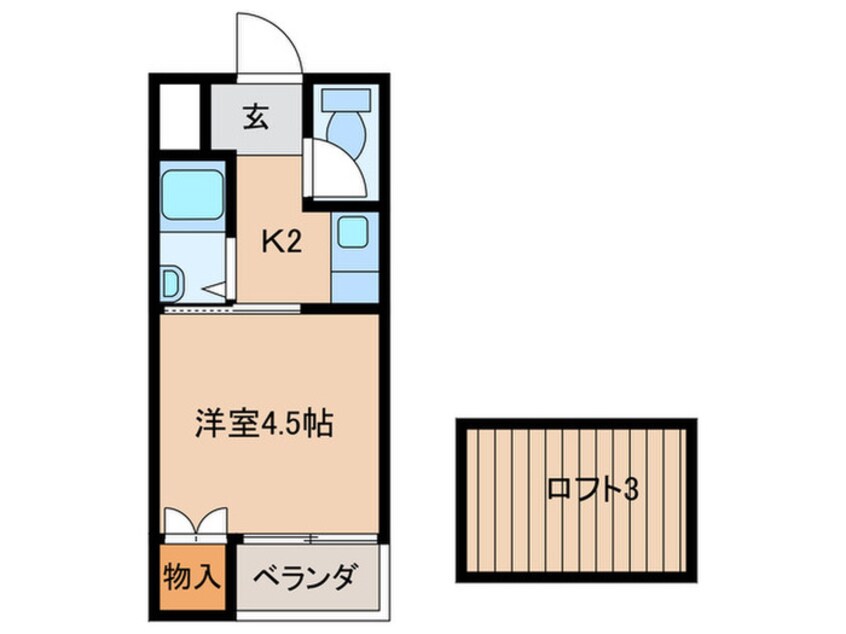 間取図 ビバリーヒルズ宗像