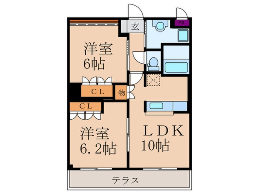 間取図 カ－サ　ル－チェＫ