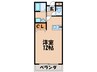 ラフロ－ラ 1Rの間取り
