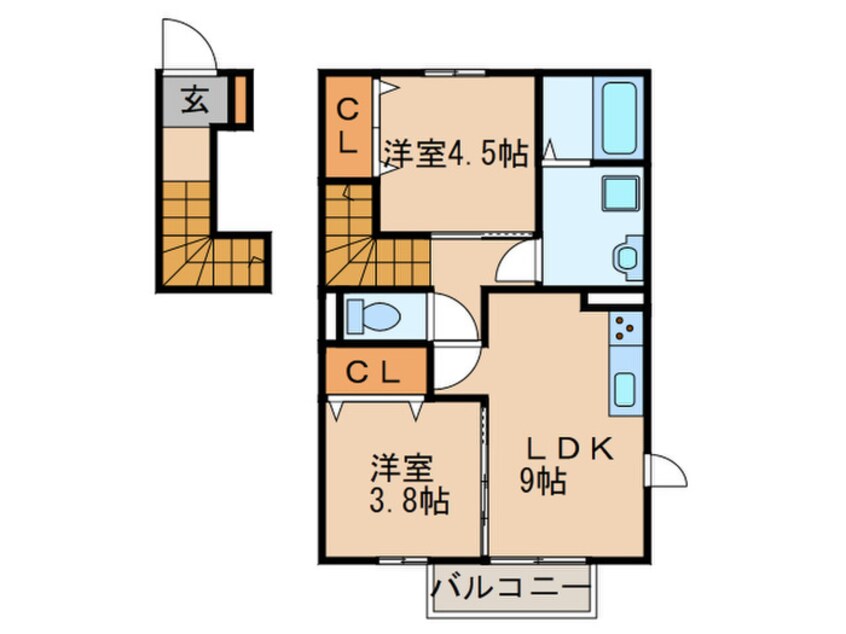 間取図 プレミールNakamaⅤ