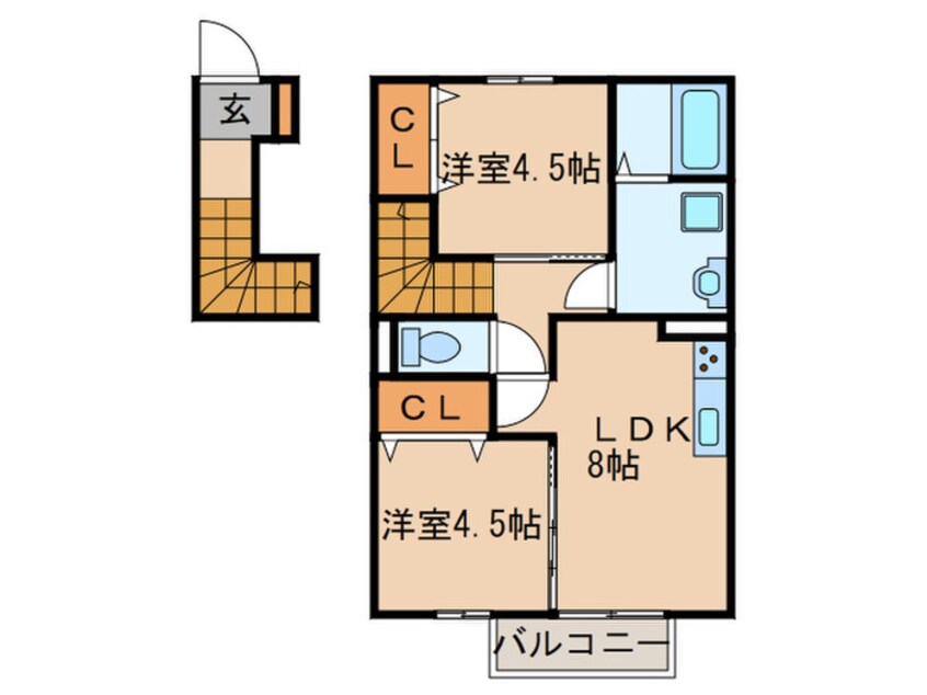 間取図 プレミールNakamaⅤ