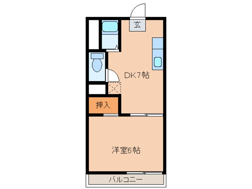 間取図 シャトレ２１香住ヶ丘Ａ