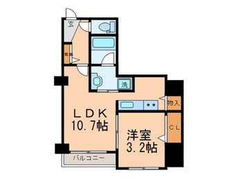 間取図 リーブル博多駅前