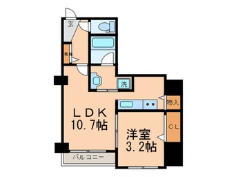 間取図 リーブル博多駅前