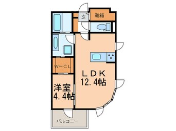 間取図 リーブル博多駅前