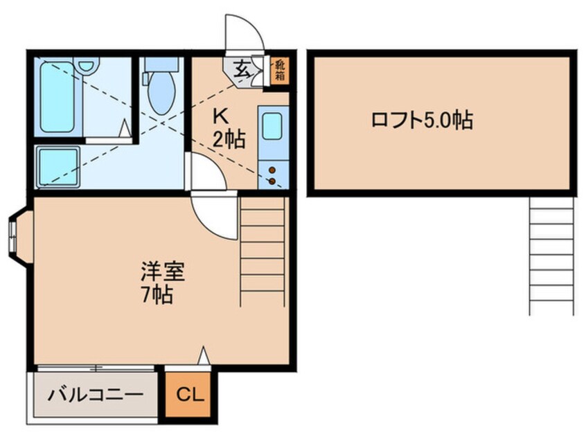 間取図 ピュア吉塚拾番館