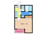 クレフラスト和白東 1Kの間取り