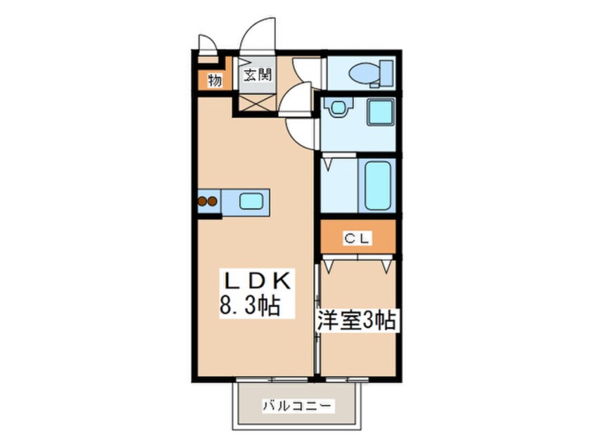 間取図 フロレスタＢ