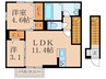 GRANCASA下貫 2LDKの間取り