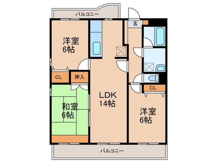 間取り図 カ－サブリランテ