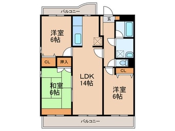 間取図 カ－サブリランテ