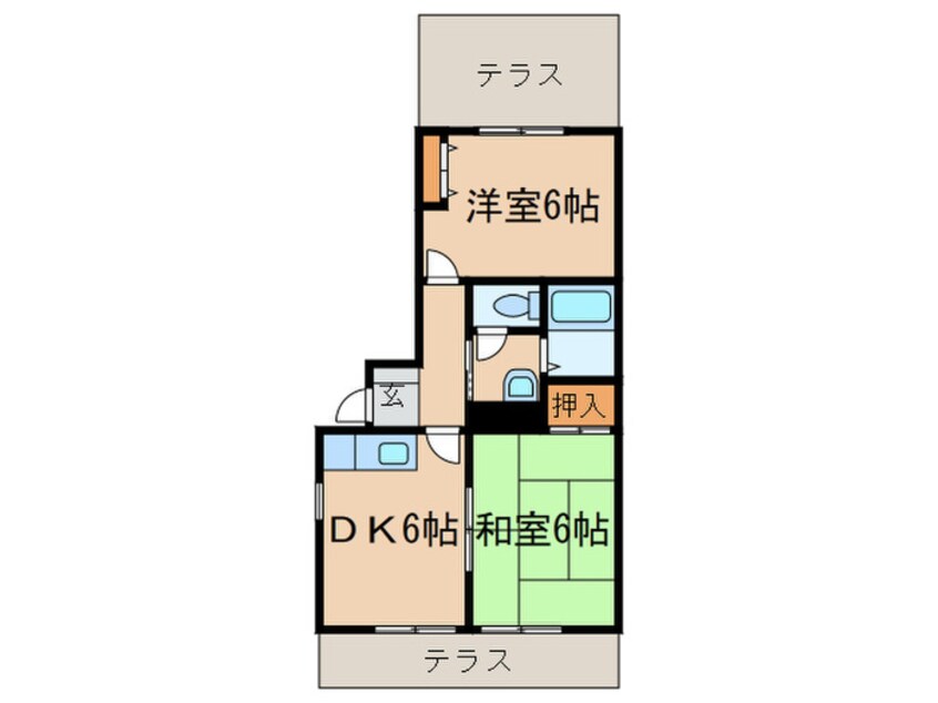 間取図 ヴァンヴェール青葉台Ⅱ　Ａ