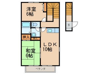 間取図 ヴァンヴェール青葉台Ⅱ　Ａ