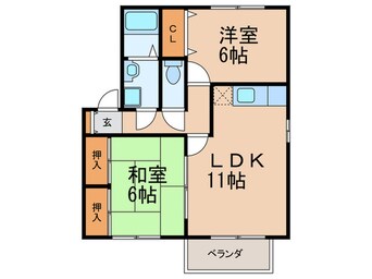 間取図 ベリークレセントＡ棟