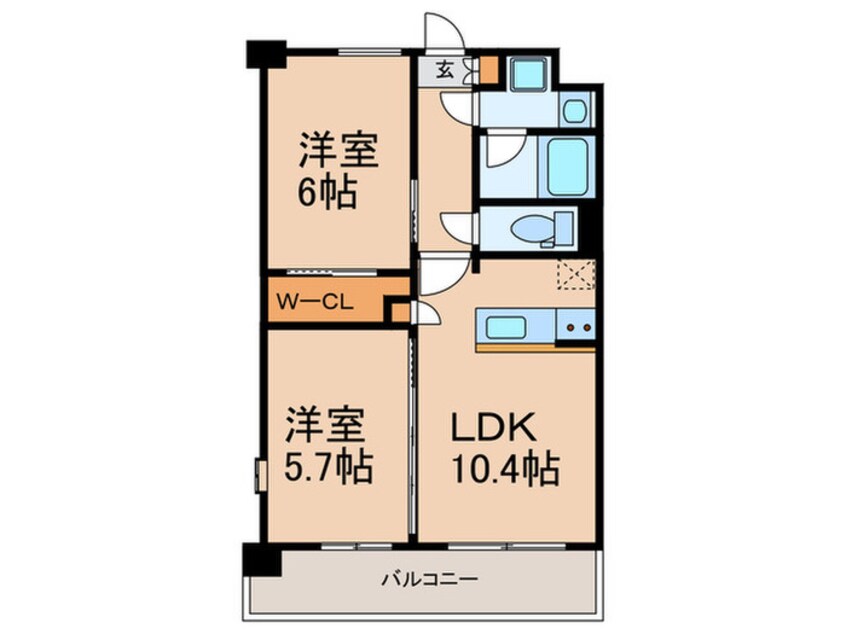間取図 S-RESIDENCE博多駅南afford
